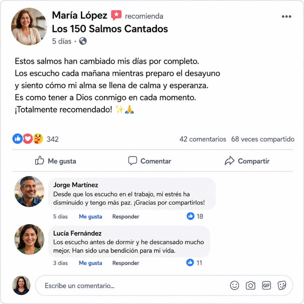 Testimonio en Facebook