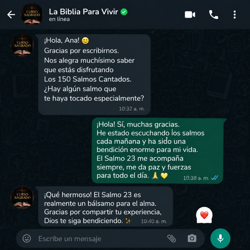 Testimonio en Whatsapp